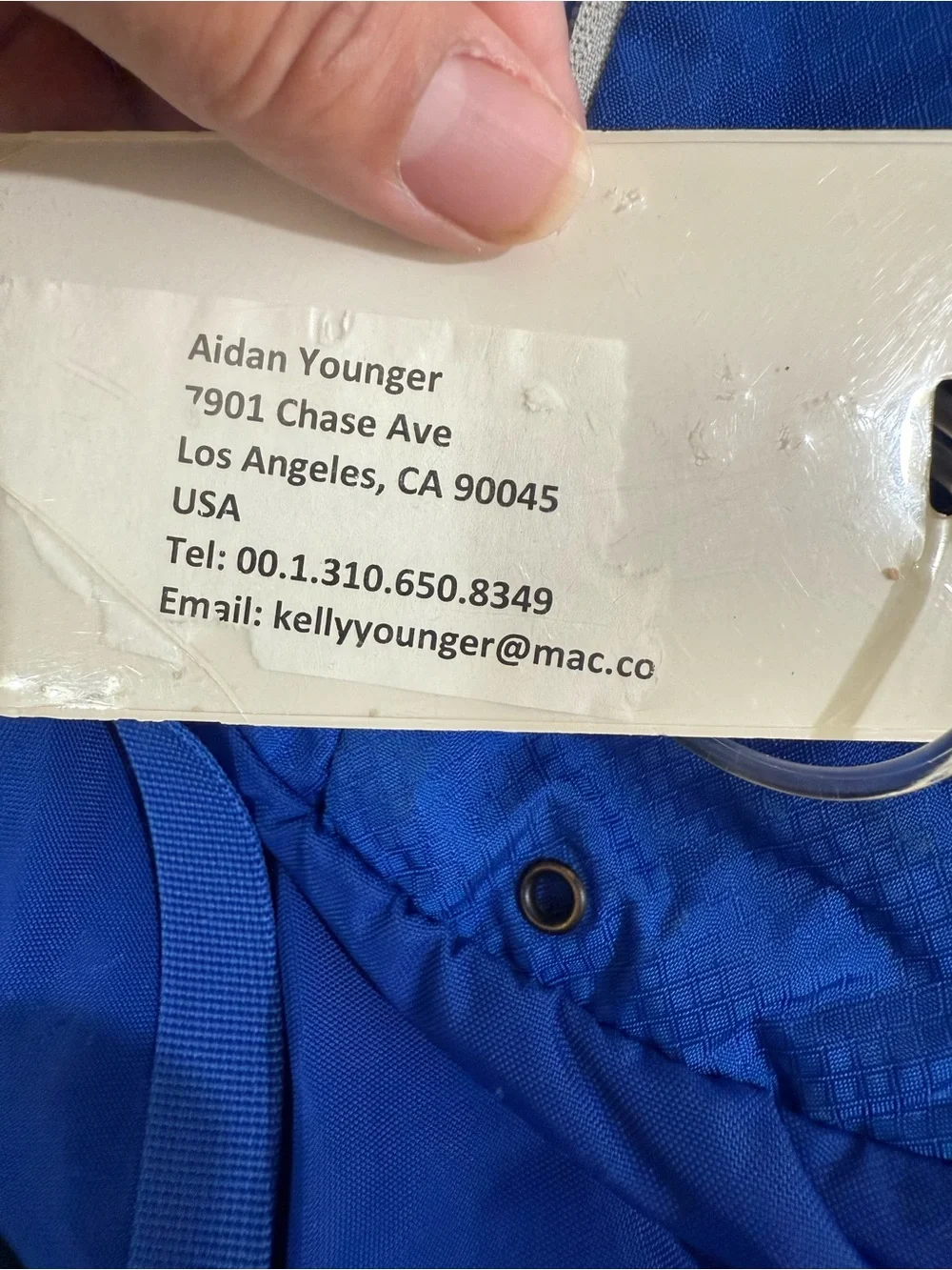 OSPREY Blue Daypack with White Trim